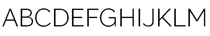 Amica Extra Light Font UPPERCASE