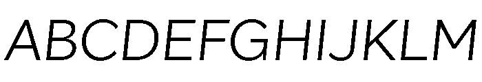 Amica Light Italic Font UPPERCASE