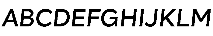 Amica Medium Italic Font UPPERCASE