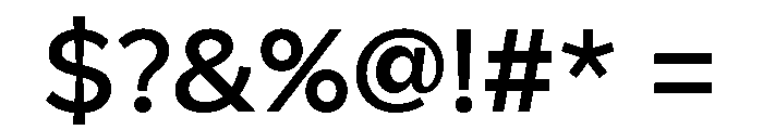 Amica Medium Font OTHER CHARS