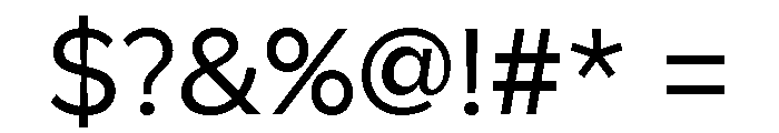 Amica Regular Font OTHER CHARS