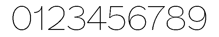 Amica Thin Font OTHER CHARS