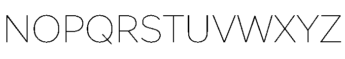 Amica Thin Font UPPERCASE