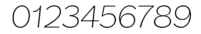 Amica Ultra Light Italic Font OTHER CHARS