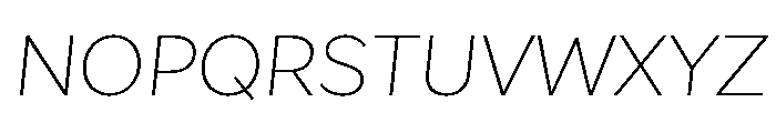 Amica Ultra Light Italic Font UPPERCASE
