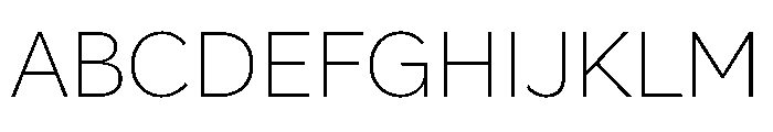 Amica Ultra Light Font UPPERCASE