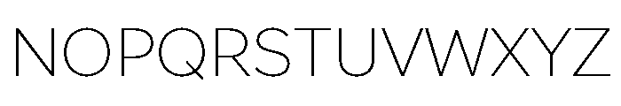 Amica Ultra Light Font UPPERCASE