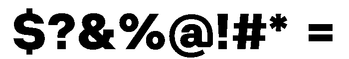 Ampere Black Font OTHER CHARS