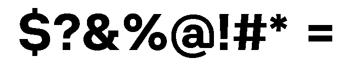 Ampere Bold Font OTHER CHARS