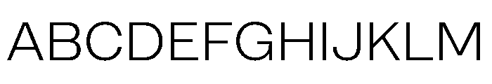 Ampere Light Font UPPERCASE