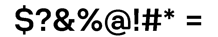 Ampere Semi Bold Font OTHER CHARS