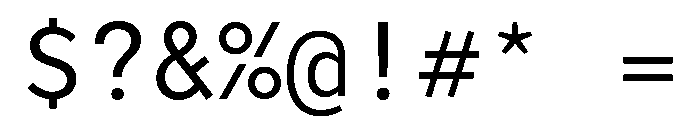 Andale Mono Regular Font OTHER CHARS