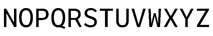 Andale Mono Regular Font UPPERCASE