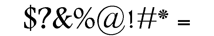 Andalus Regular Font OTHER CHARS