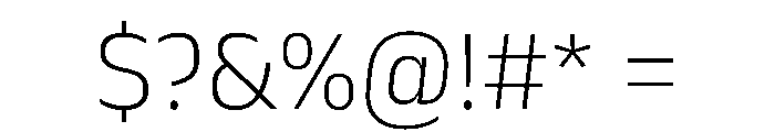 Anek Devanagari Extra Light Font OTHER CHARS