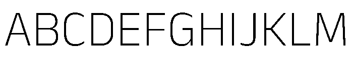 Anek Devanagari Extra Light Font UPPERCASE