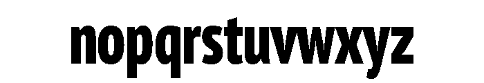 Annuario Variable Extra Bold Font LOWERCASE