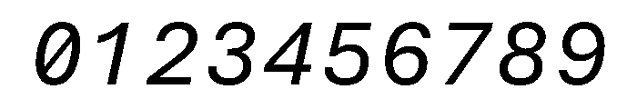 Antarctican Mono Italic Font OTHER CHARS