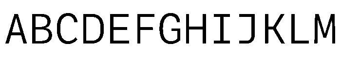 Antarctican Mono Light Font UPPERCASE