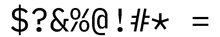 Antarctican Mono Regular Font OTHER CHARS