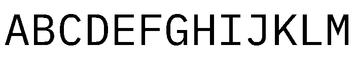 Antarctican Mono Regular Font UPPERCASE