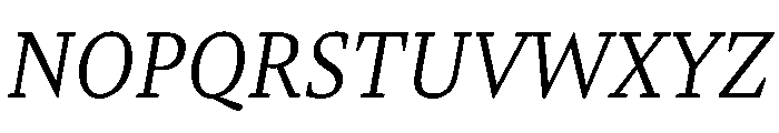 Antonia Variable Extra Light Italic Font UPPERCASE