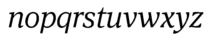 Antonia Variable Light Italic Font LOWERCASE