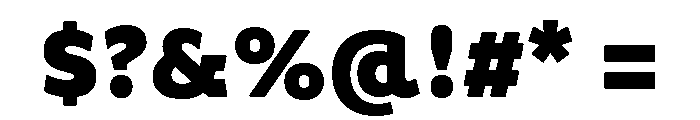 Anultra Slab Bold Font OTHER CHARS