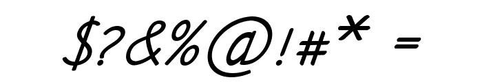 Ancron-BoldItalic Font OTHER CHARS