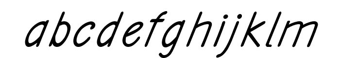 Ancron-BoldItalic Font LOWERCASE