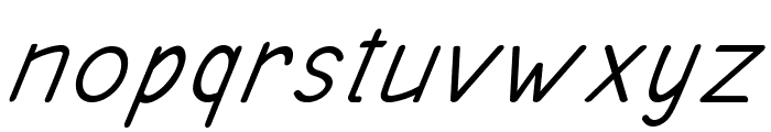 Ancron-BoldItalic Font LOWERCASE