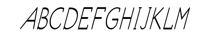 Ancron-CondensedItalic Font UPPERCASE