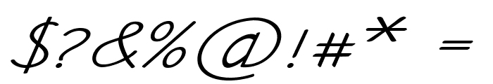 Ancron-ExpandedItalic Font OTHER CHARS