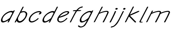 Ancron-ExpandedItalic Font LOWERCASE