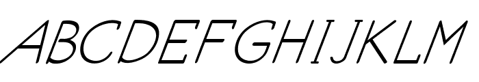 Ancron-Italic Font UPPERCASE