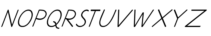 Ancron-Italic Font UPPERCASE