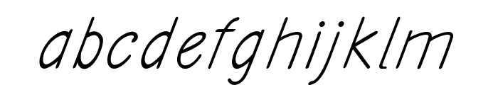 Ancron-Italic Font LOWERCASE