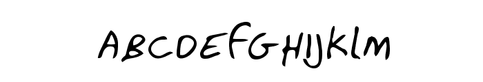 Andrew Regular Font LOWERCASE