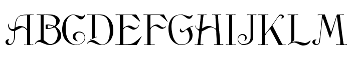 Anglophile Regular Font UPPERCASE