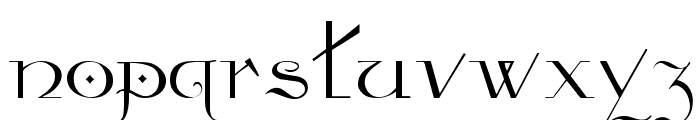 Anglophile Regular Font LOWERCASE
