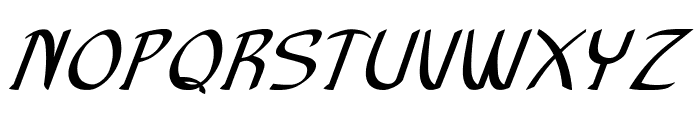 Anish-BoldItalic Font UPPERCASE