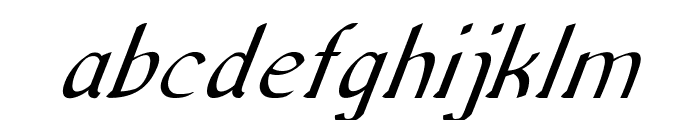 Anish-BoldItalic Font LOWERCASE
