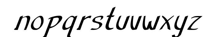 Anish-BoldItalic Font LOWERCASE