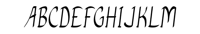 Anish-CondensedRegular Font UPPERCASE