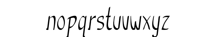 Anish-CondensedRegular Font LOWERCASE