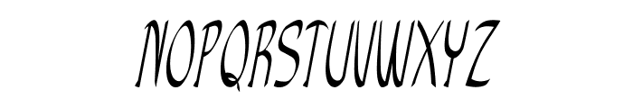 Anish-ExtracondensedItalic Font UPPERCASE