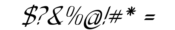 Anish-Italic Font OTHER CHARS
