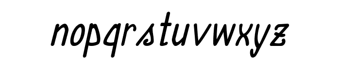 Annarvin-BoldItalic Font LOWERCASE