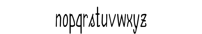 Annarvin-CondensedRegular Font LOWERCASE