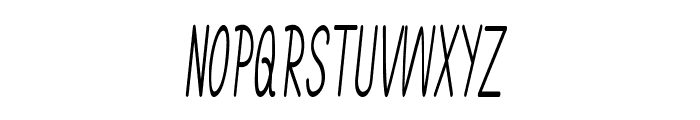 Annarvin-ExtracondensedItalic Font UPPERCASE